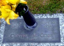 gibb cynthia|cynthia gibbs died in 1994.